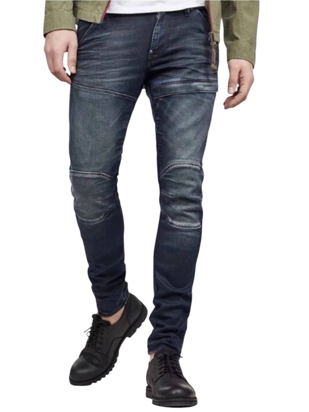G-Star Raw Men's Size 30 x 32 Dark Blue 5620 Flightsuit 3D Skinny Jeans